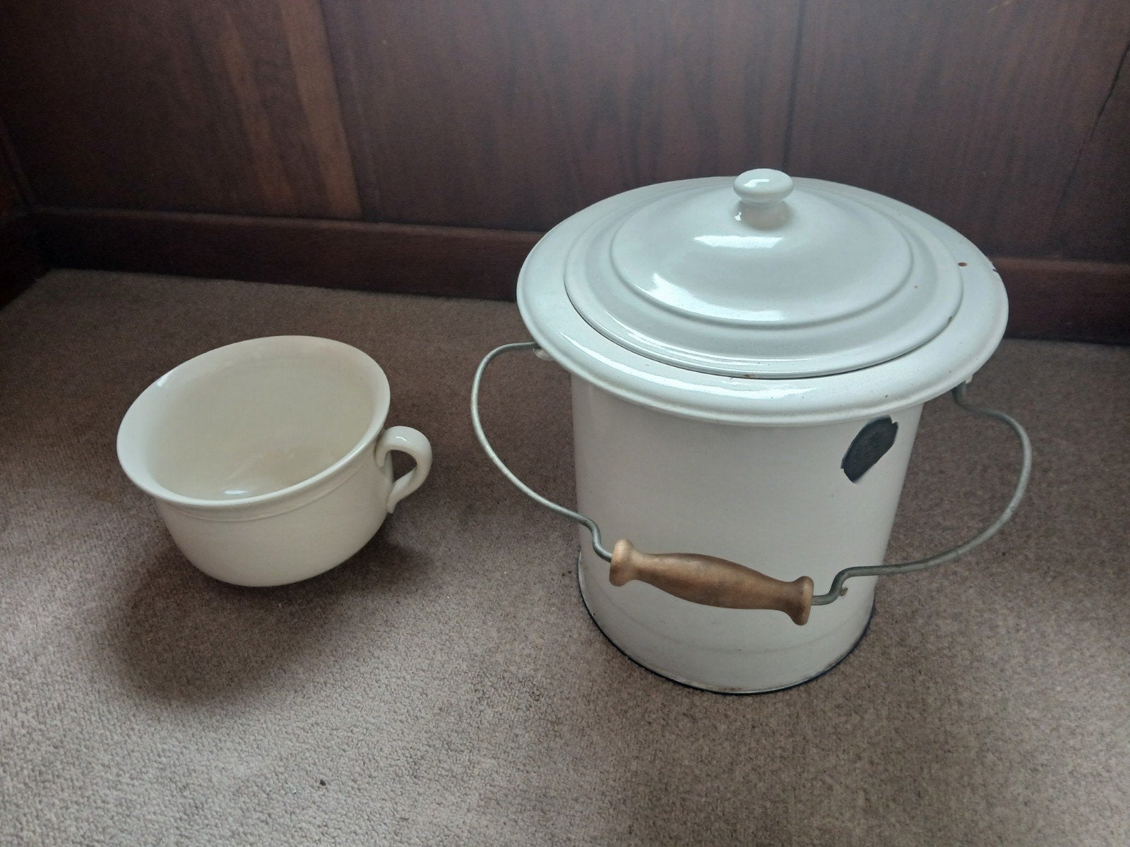 plas emmer + pot, Ophalen