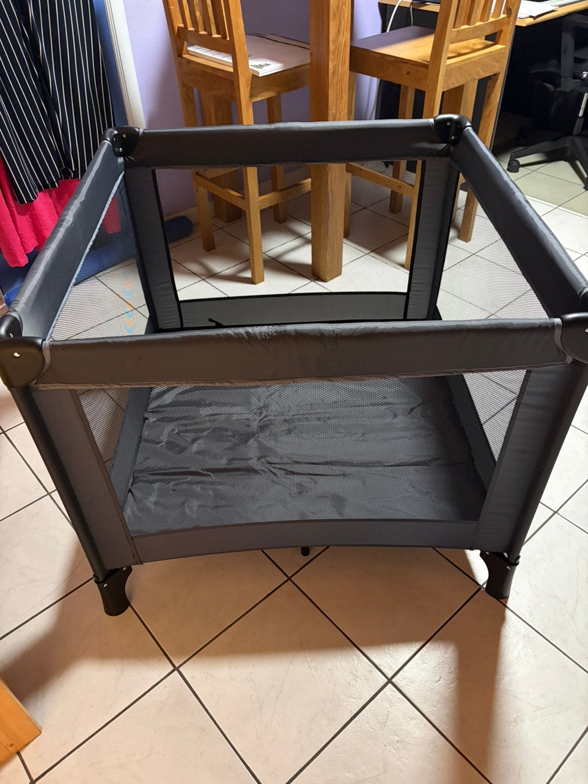 Parc pour bébés - boîte - pliable - porte-bébé inclus, Enlèvement ou Envoi, Comme neuf