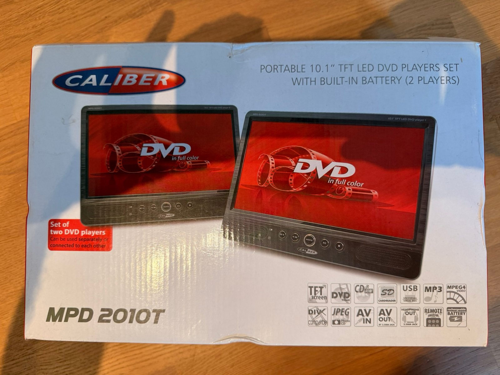 Portable 10.1” LED DVD Players set with built-in battery.m, Audio, Tv en Foto, DVD spelers, Zo goed als nieuw, Dvd-speler, Overige merken
