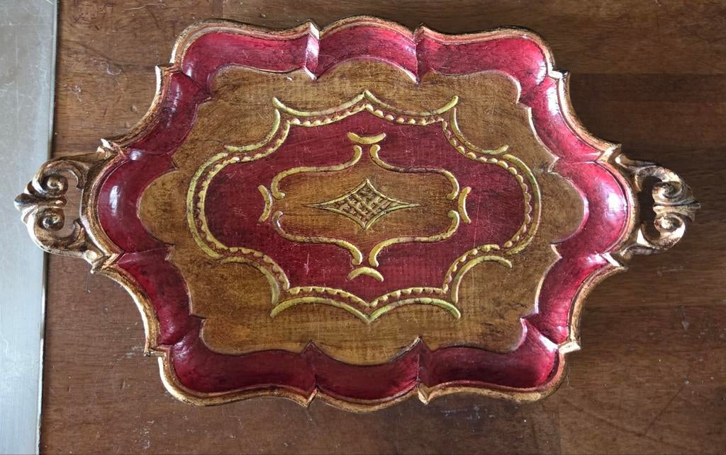 Plateau florentin, Maison & Meubles, Accessoires pour la Maison | Plateaux, Comme neuf, Enlèvement ou Envoi