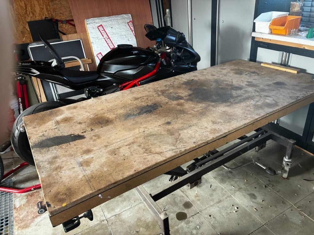 Heftafel voor motorfietsen, Ophalen
