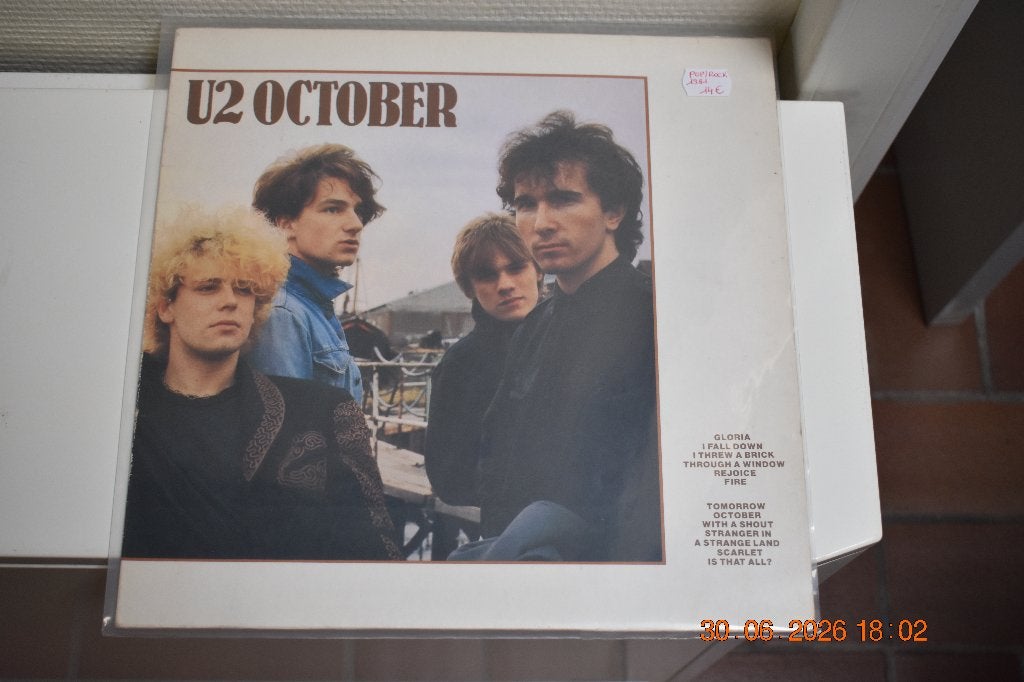 LP : U2 - October (Pop/Rock), CD & DVD, Vinyles | Rock, LP, Pop rock, Enlèvement ou Envoi, Utilisé