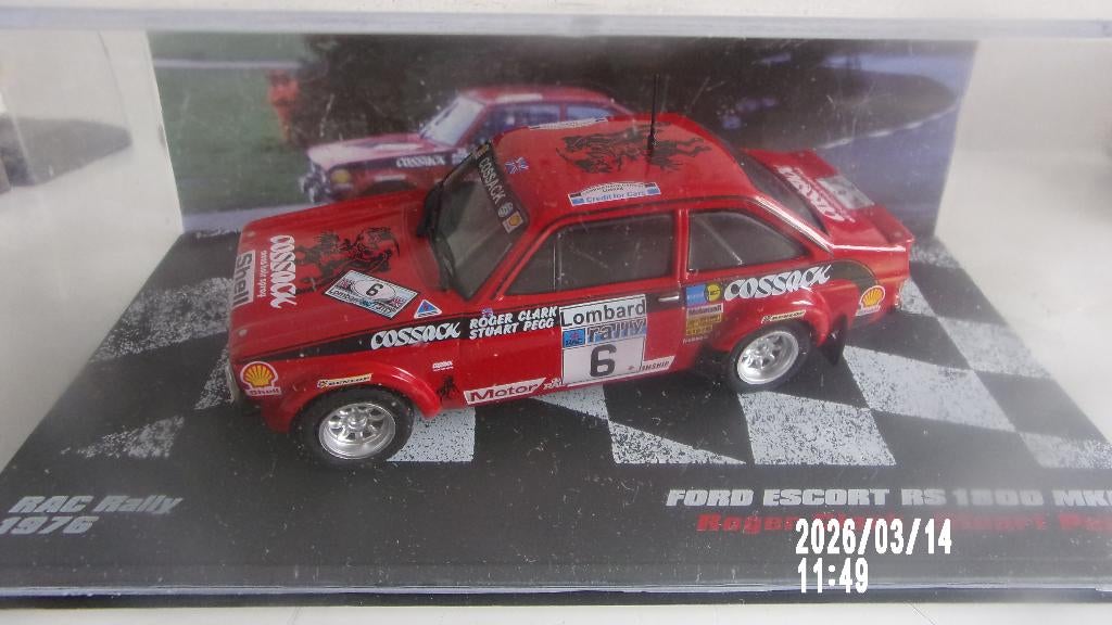 FORD ESCORT MK2 RS.R.CLARK au RAC 76. IXO NEUVE 1/43, Enlèvement ou Envoi, Neuf, Voiture, Autres marques