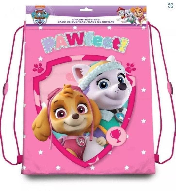 Paw Patrol Gymtas / Zwemtas / Sporttas - Roze, Sport-/zwemtas, Nieuw, Ophalen of Verzenden, Verstelbaar