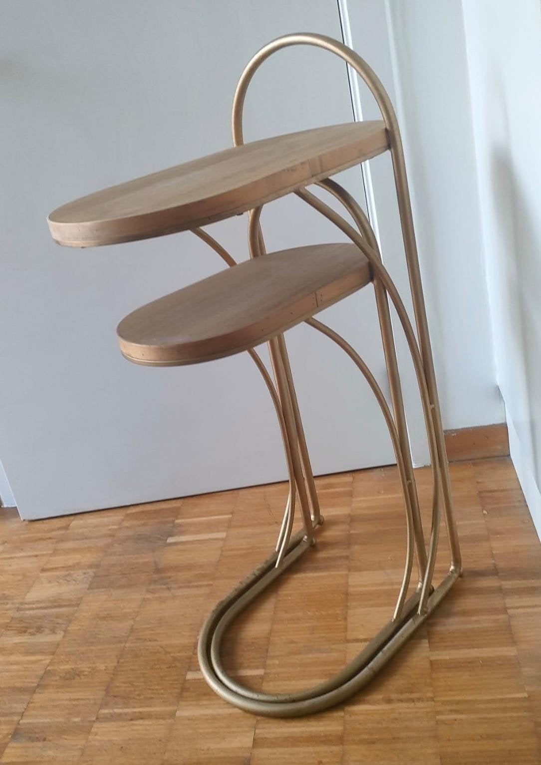 Lot de 2 tables d'appoint.  - pas ikea!, Maison & Meubles, Accessoires pour la Maison | Étagères, Enlèvement, Utilisé, Métal