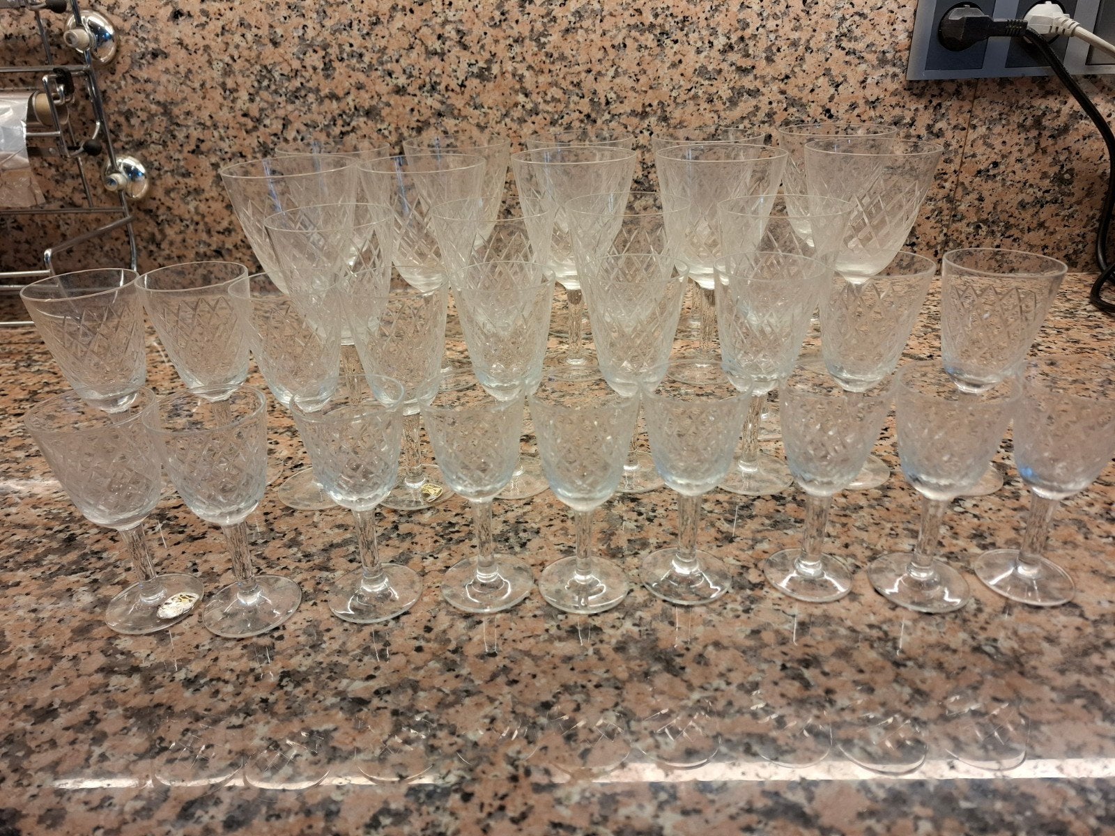 verres en cristal de bohème Pannonglass Hongrie, Antiquités & Art, Enlèvement ou Envoi