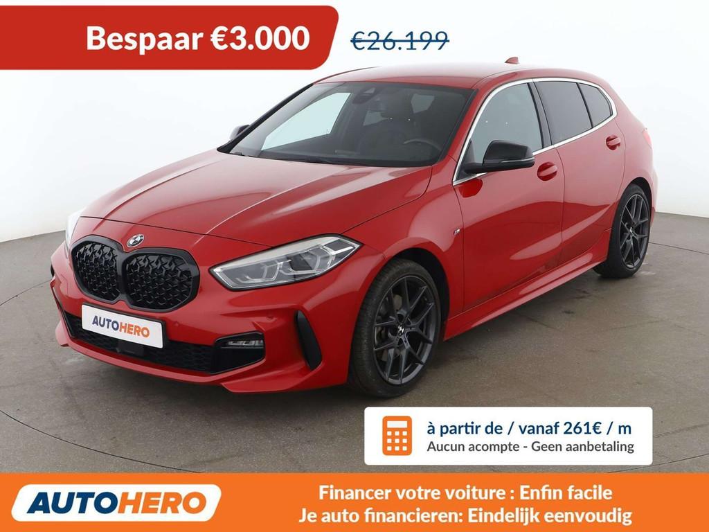 BMW 1 Serie 118 118i M Sport (bj 2021, automaat), Auto's, 1 Reeks, Gebruikt, 136 pk, Leder