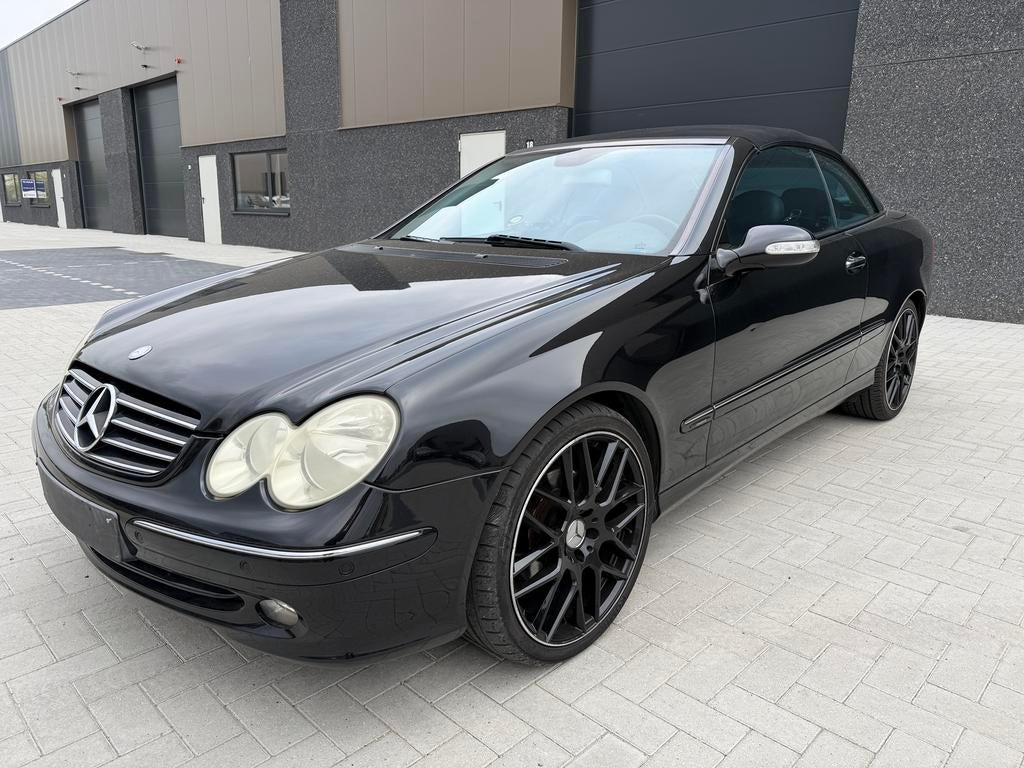 Mercedes CLK 2005 automaat 2.0 benzine, Auto's, Automaat, Zwart, 4 cilinders, Cabriolet