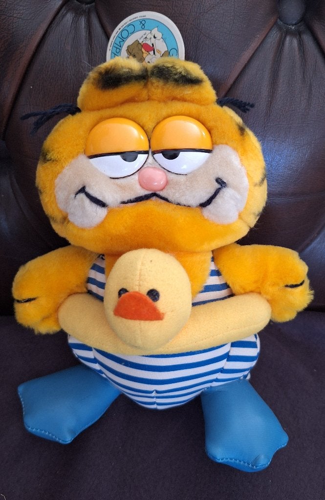 Garfield kat met blauw broekje, Ophalen of Verzenden, Zo goed als nieuw