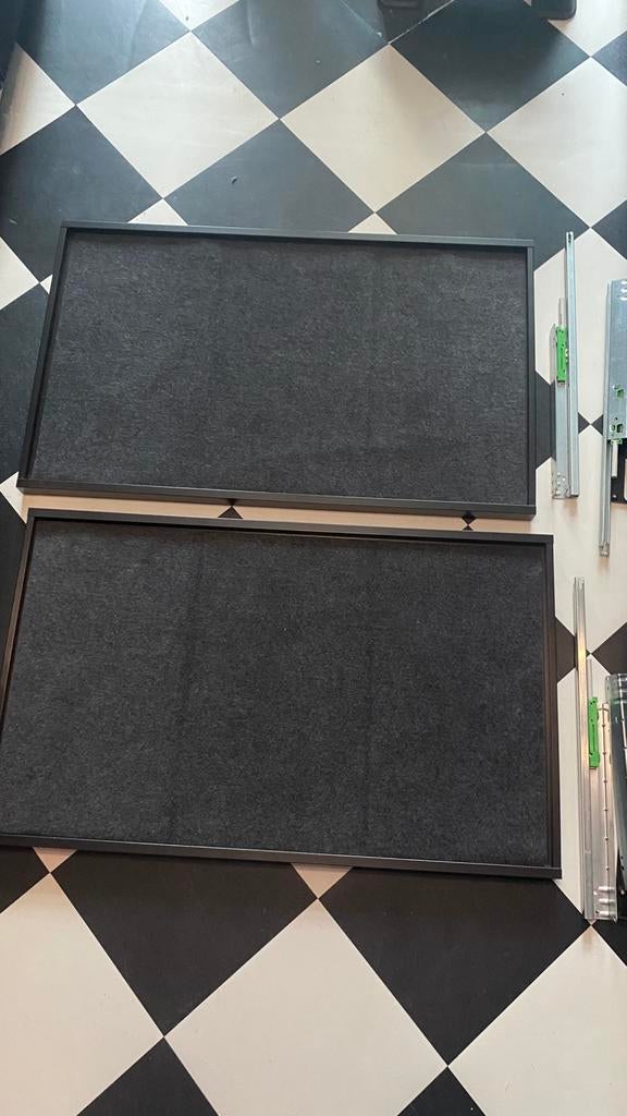2 Tiroirs coulissants pour garde-robe ikea Pax 1 mètre, Enlèvement, Comme neuf