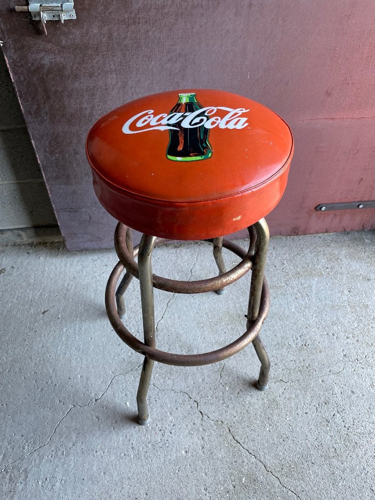 Coca cola vintage barkruk, Verzamelen, Ophalen