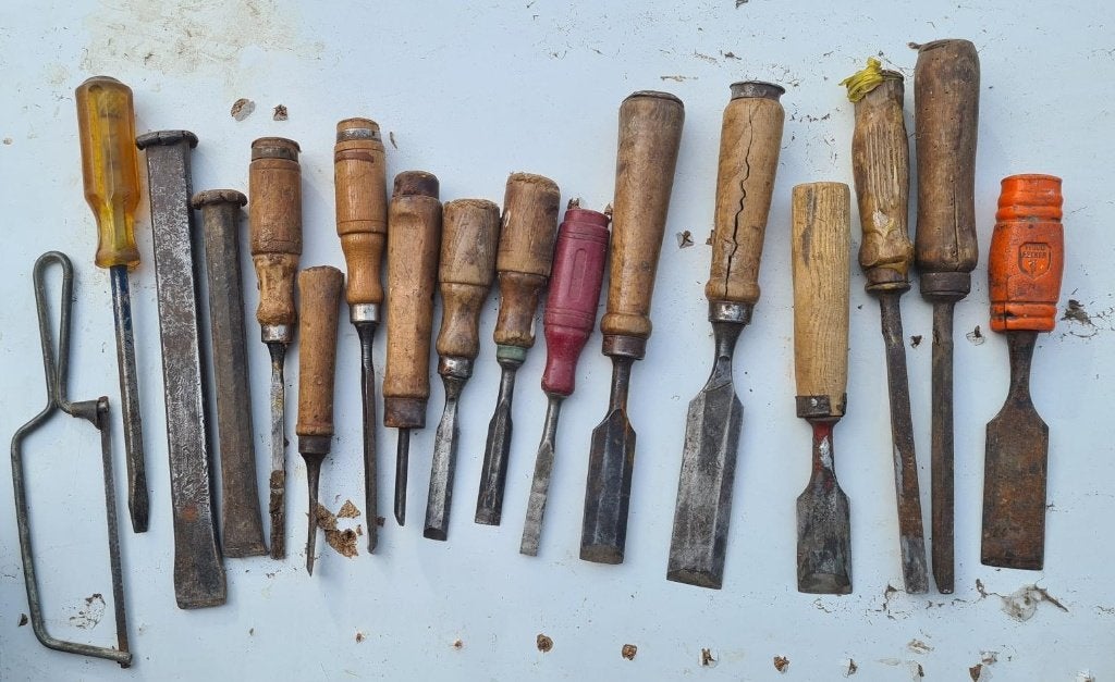 Schrijnwerkerij- materialen, Hobby en Vrije tijd, Gebruikt, Gebouwen, Meerkleurig, Metaal