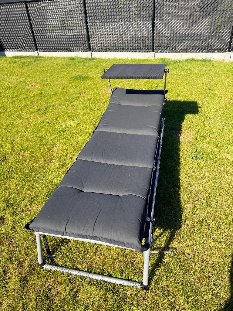 2 ligzetels met kussens, Tuin en Terras, Ophalen, Nieuw, Aluminium, Inklapbaar