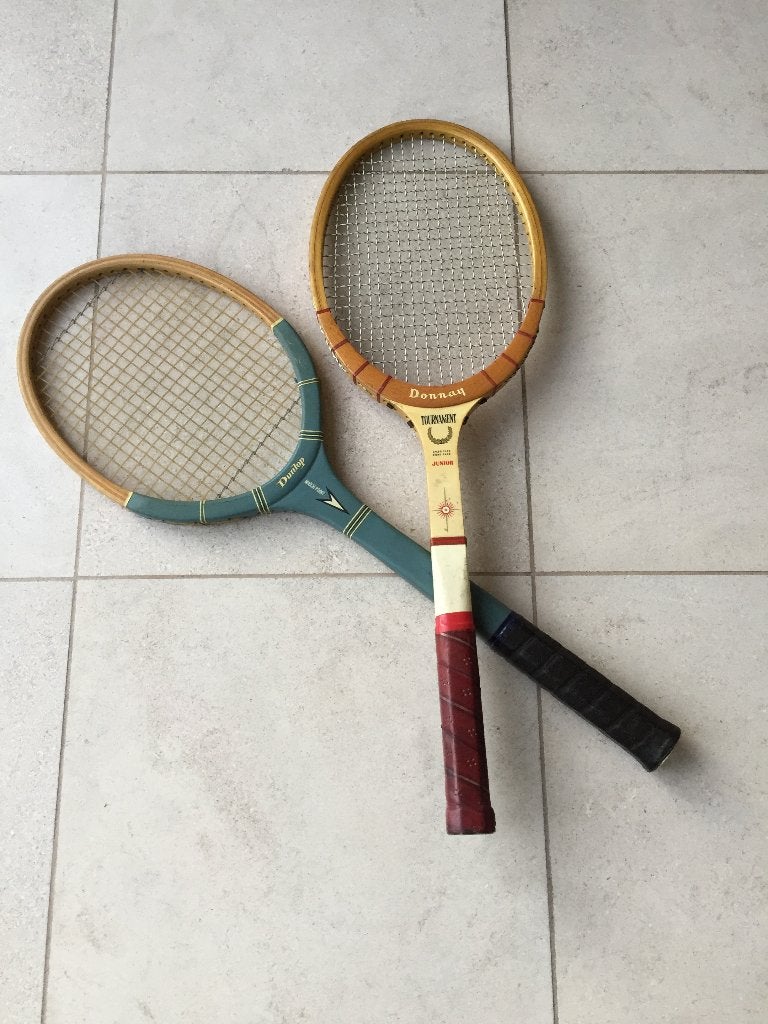 houten tennisrackets, Sport en Fitness, Tennis, Ophalen, Gebruikt