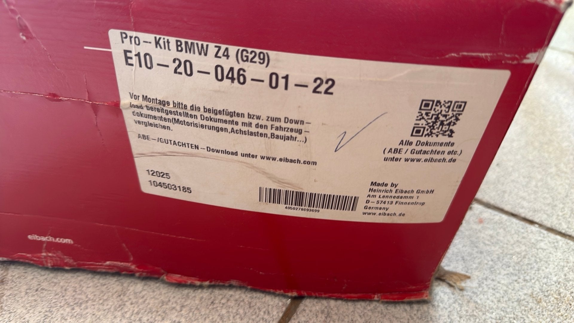 Verlagingsset veren bmw z4 (g29), Ophalen, BMW