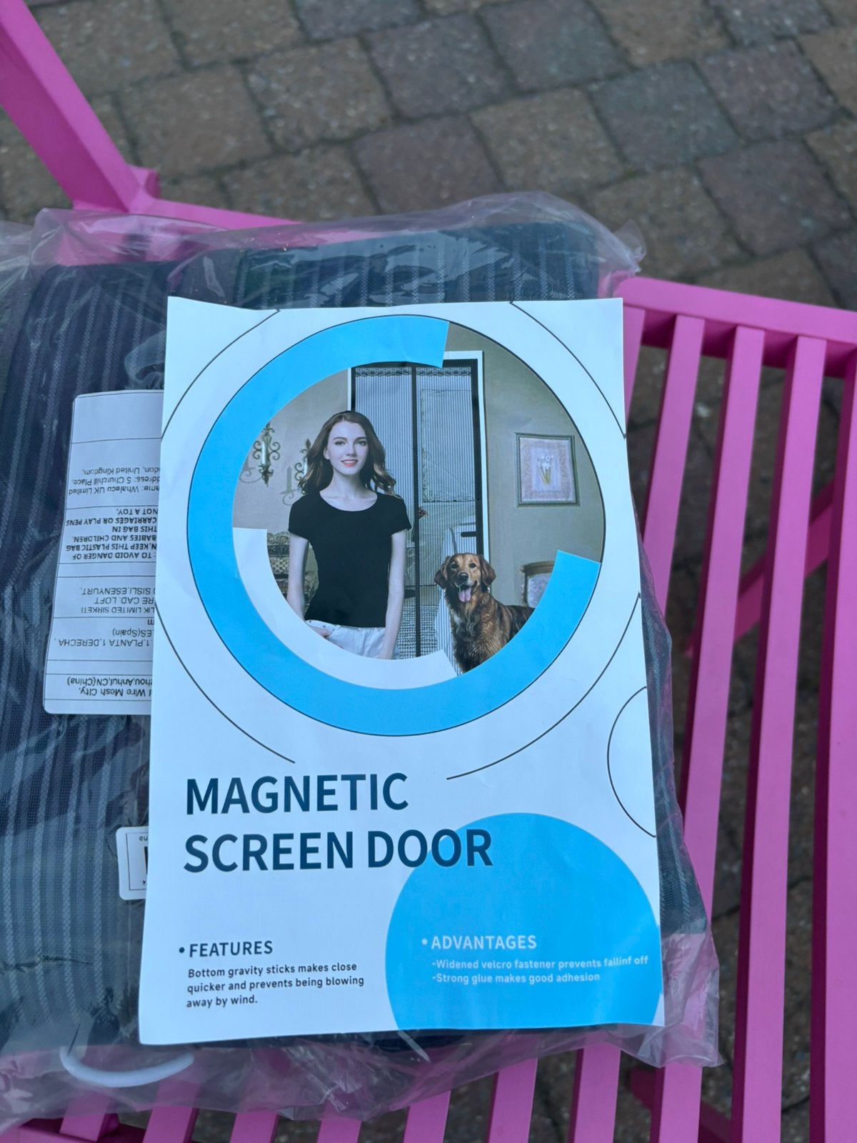 Vliegen deur 80 op 200 met magneten, Ophalen, Zo goed als nieuw
