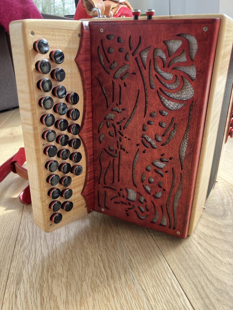 Accordéon diatonique Tania Rutkowski Sol/Do 2 rangs 1/2, Muziek en Instrumenten, Accordeons, Overige formaten, Met koffer, Zo goed als nieuw