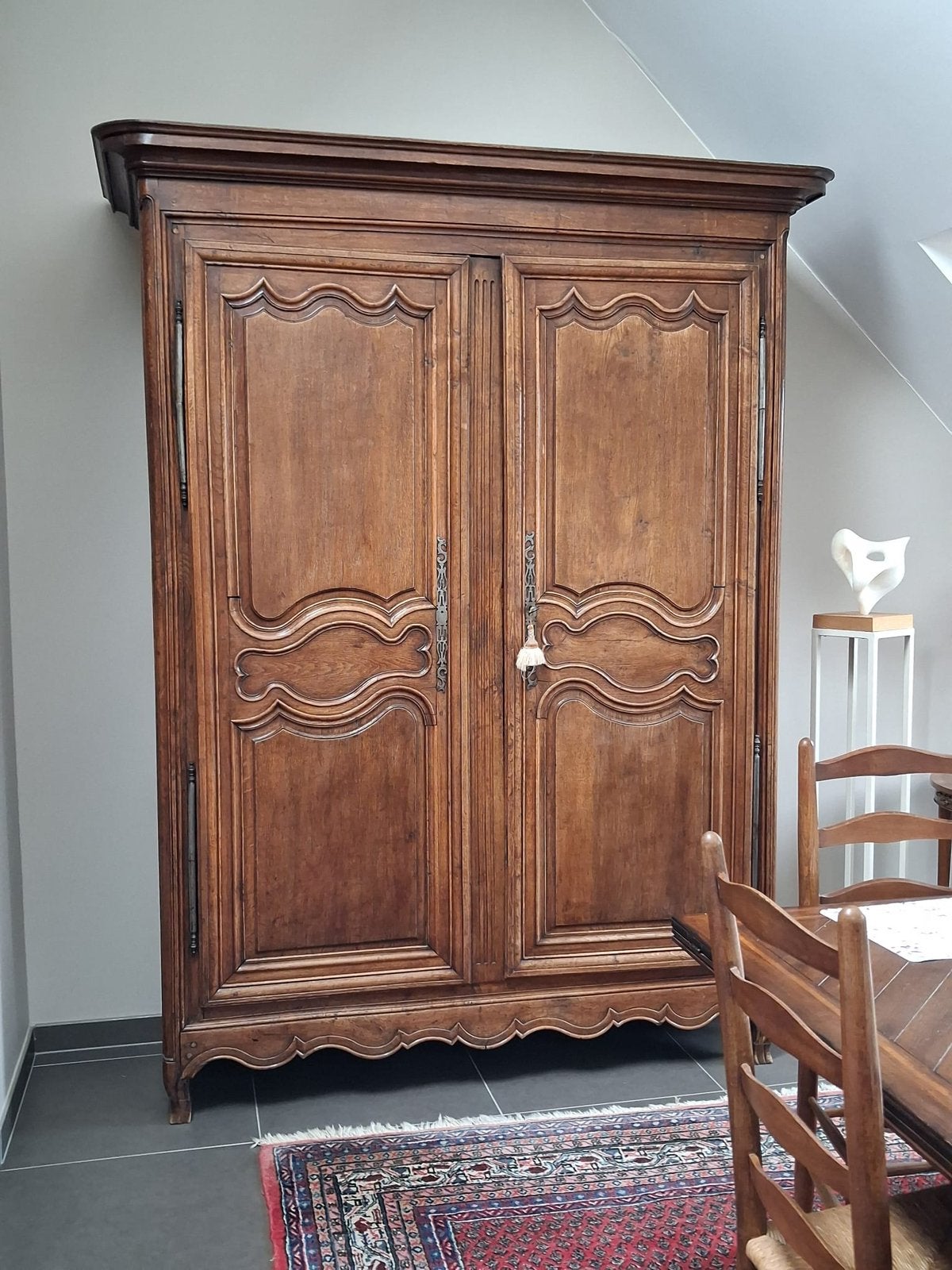 Antieke eikenhouten kast, Ophalen