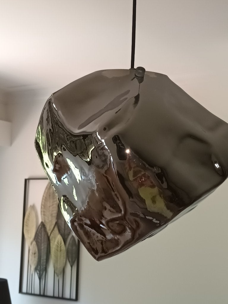 Lampe suspendue moderne - verre, Enlèvement, Comme neuf, Verre