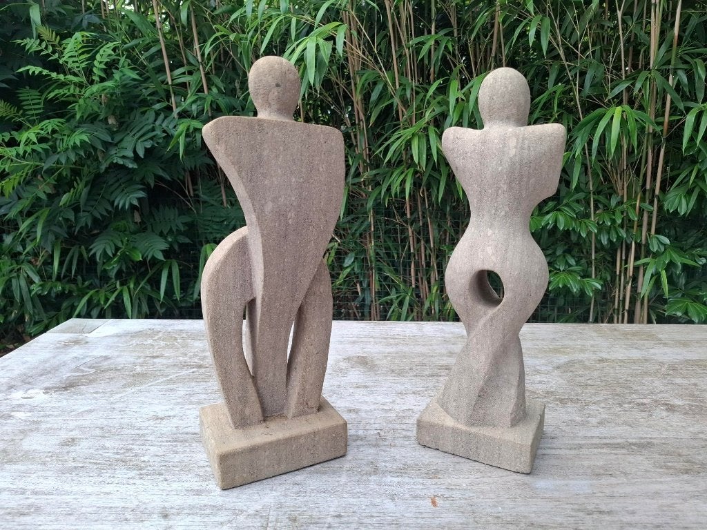Vintage sculptuur., Antiquités & Art, Art | Sculptures & Bois, Enlèvement, Pierre ou céramique, Statue, 20 - 50 cm