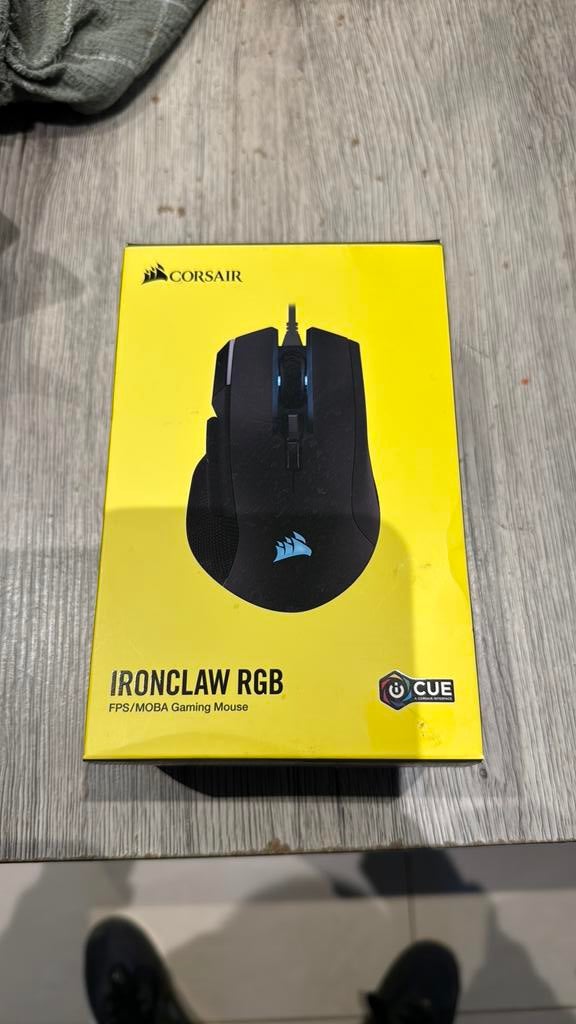 Corsair ironclaw rgb nieuw, Computers en Software, Muizen, Ophalen, Rechtshandig, Muis, Gaming muis