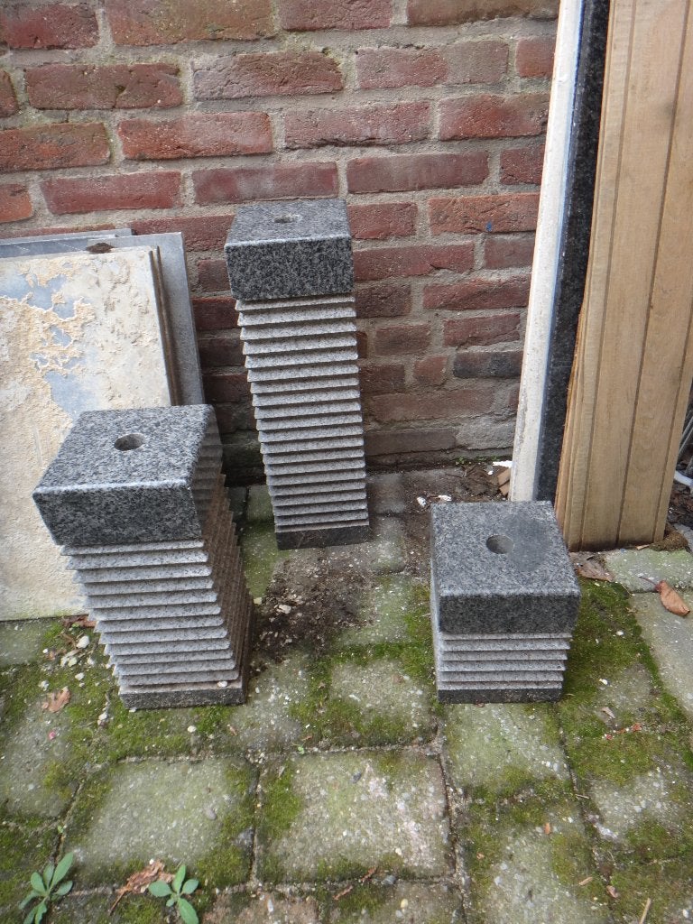 T.K. compleet waterornament, natuursteen, Tuin en Terras, Ophalen, Gebruikt, Hardsteen, Waterornament
