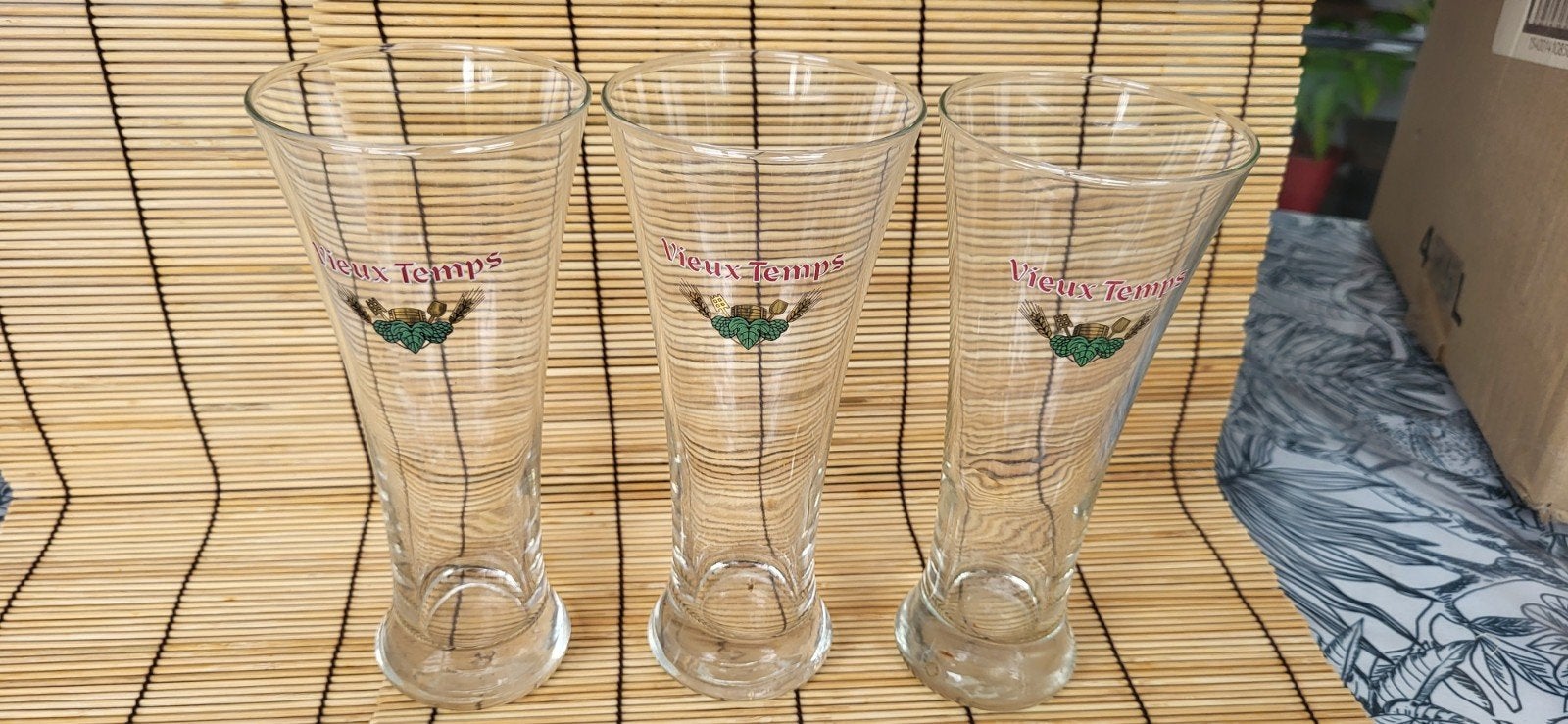 3 verres  "VIEUX TEMPS", Collections, Enlèvement, Comme neuf, Verre ou Verres, Autres marques