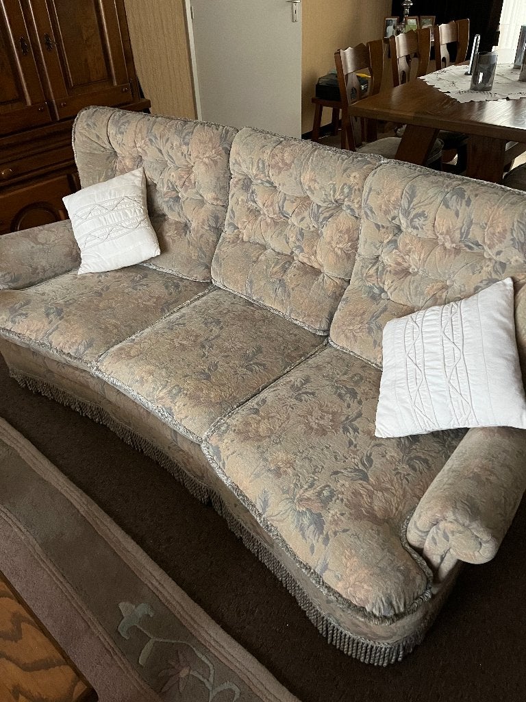 Salon Zetels set, 75 à 100 cm, Comme neuf, Enlèvement, Tissus