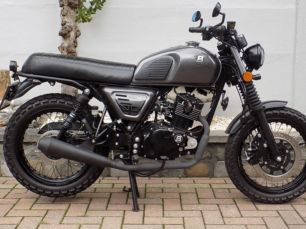 Bluroc legend 125cc scrambler cafe racer, Motoren, 125 cc, Overig, 11 kW of minder, 1 cilinder