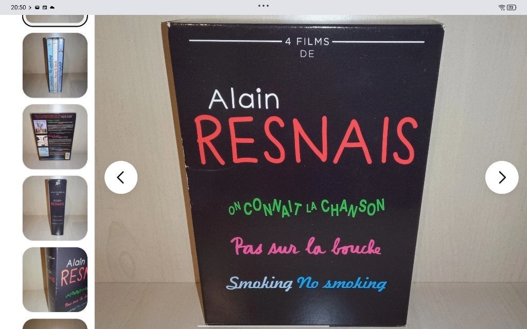 ALAIN RESNAIS COFFRET 4 DVD NEUFS INCL SMOKING NO SMOKING, CD & DVD, DVD | Comédie, Envoi