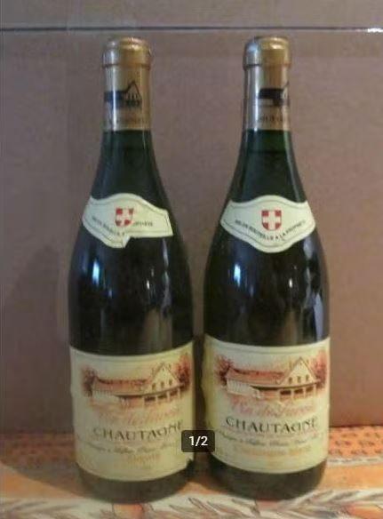 2x de Vin de Savoie - Chautagne blanc - Ruffieux - 1994, Collections, Vins, Enlèvement ou Envoi, Pleine, Comme neuf, Vin blanc