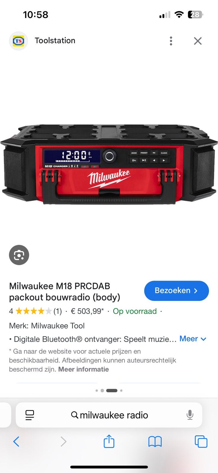 Radio milwaukee, TV, Hi-fi & Vidéo, Télécommandes, Enlèvement, Neuf, Originale