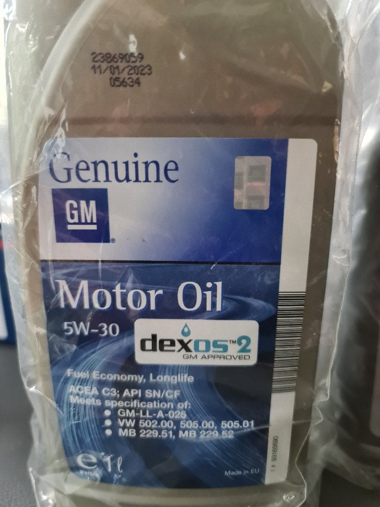 1l olie GM 5W-30 dexos 2, Ophalen