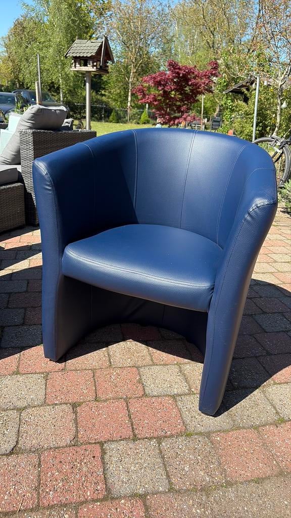 Fauteuil 2x blauw, Ophalen, Gebruikt
