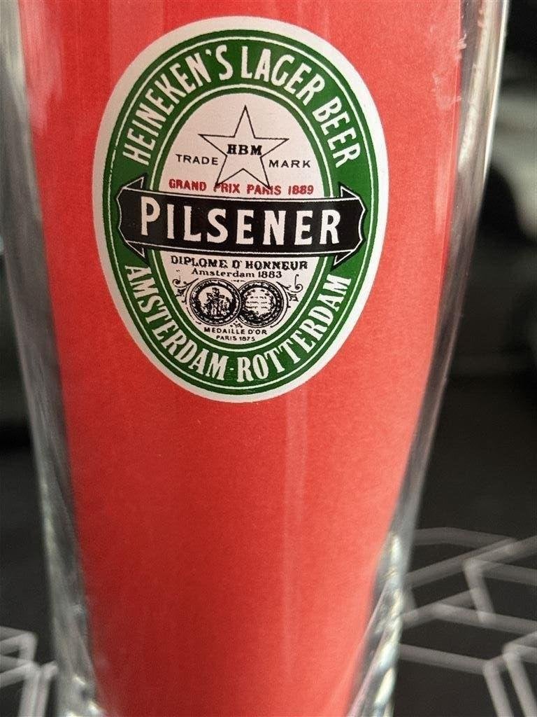 Heineken Pilsener Glas – Speciale Uitgave Wereldtentoonstell, Verzenden, Nieuw, Glas of Glazen, Heineken