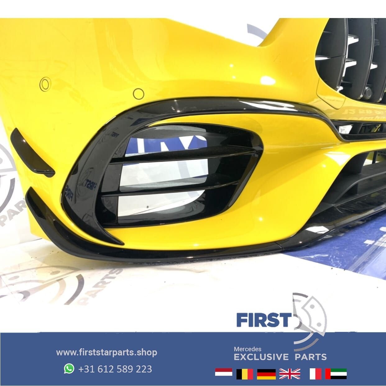 W177 V177 A KLASSE 45 A45 A45S AMG AERO VOORBUMPER GEEL COMP, Auto-onderdelen, Gebruikt, -, Voor, Ophalen of Verzenden