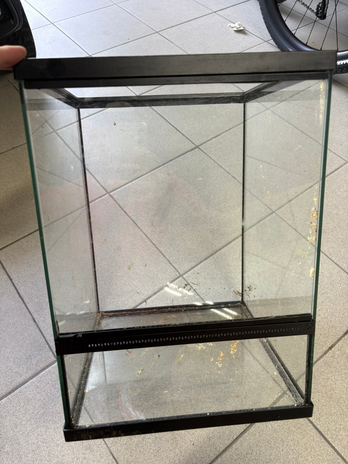 Terrarium in glas, Dieren en Toebehoren, Ophalen, Zo goed als nieuw