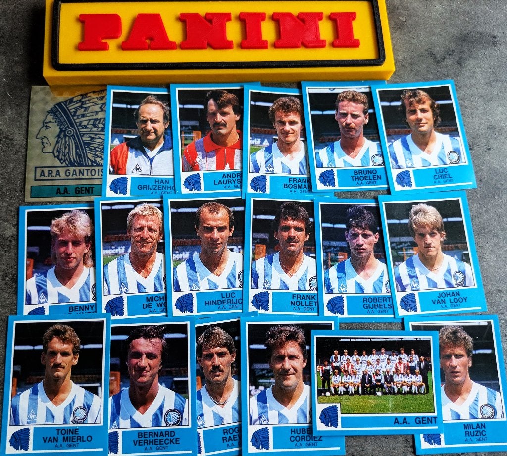 PANINI FOOTBALL 87 AA GENT 18 STICKERS 1987 VOETBAL, Verzenden, Nieuw