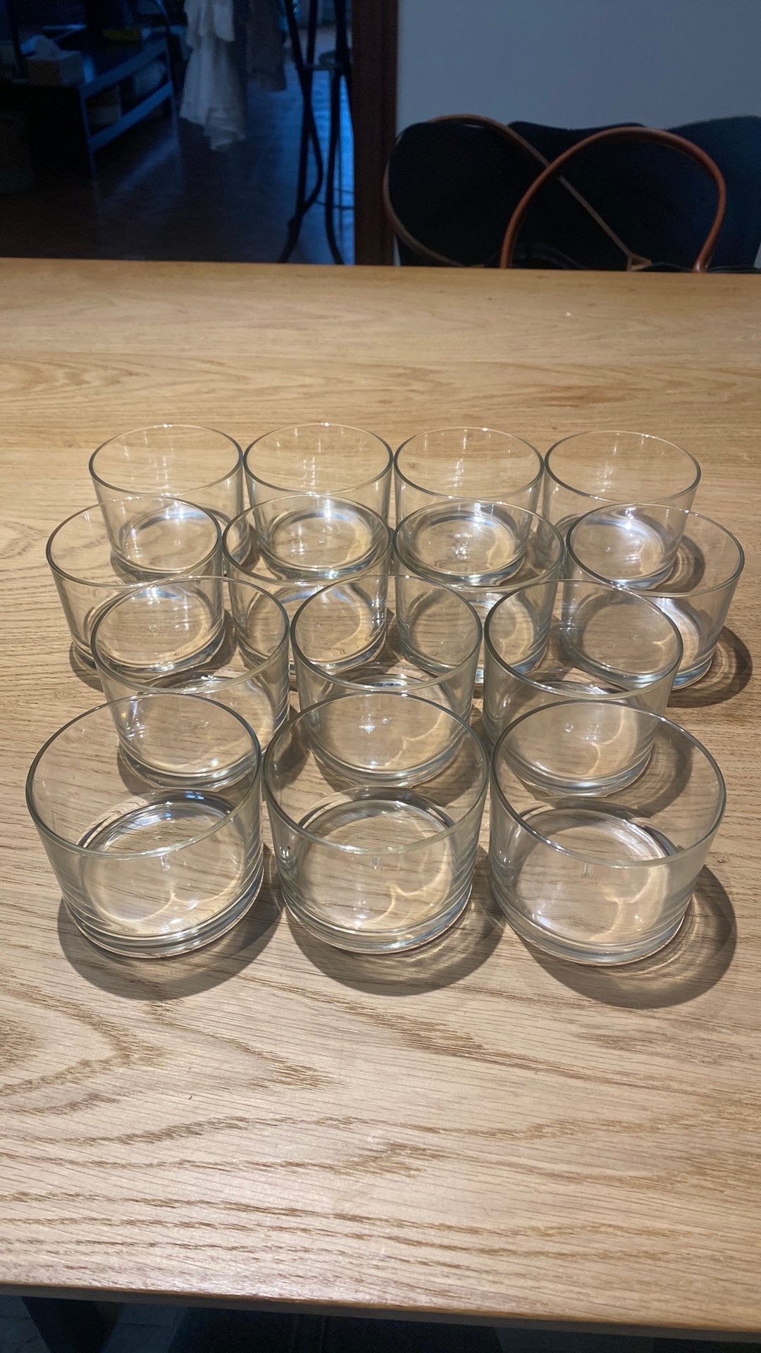 14x Glazen potjes 5,5x8cm, Ophalen of Verzenden, Zo goed als nieuw