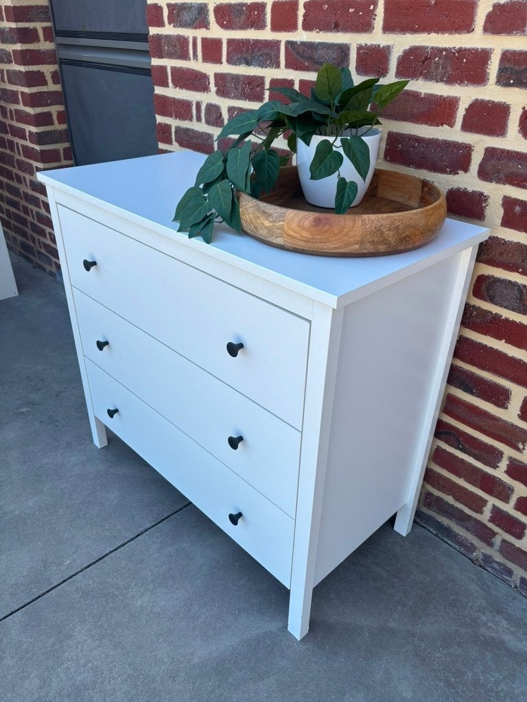 Netjes onderhouden IKEA KOPPANG ladekast (3 laden) – Wit, Ophalen, Gebruikt, 50 tot 100 cm, 3 of 4 laden