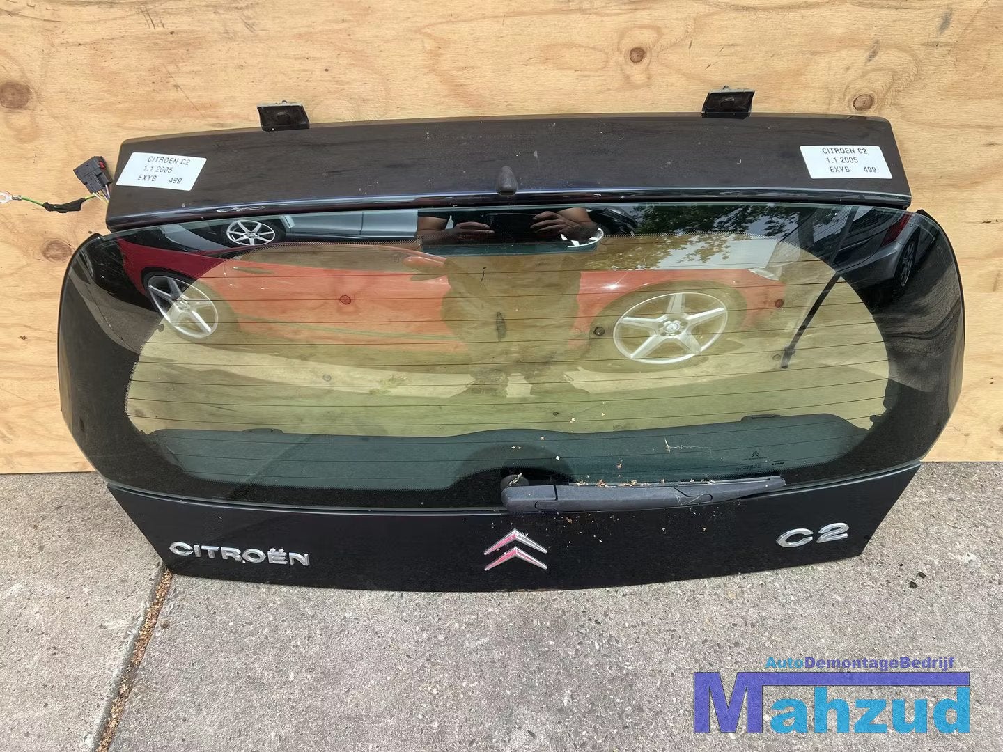 CITROEN C2 Zwart EXYB achterklep 2002-2010, Arrière, Citroën, Stellantis N.V., Utilisé