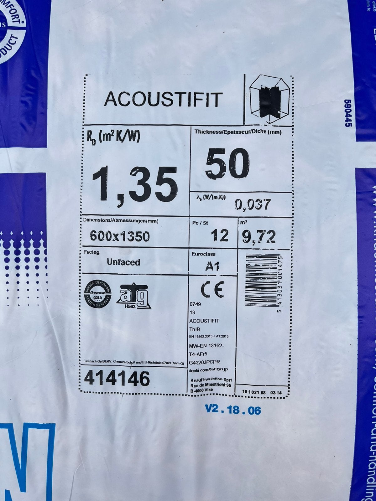 Knauf isolatieplaten, Doe-het-zelf en Bouw, Isolatie en Afdichting, Ophalen, 4 tot 8 cm, Nieuw, Overige materialen