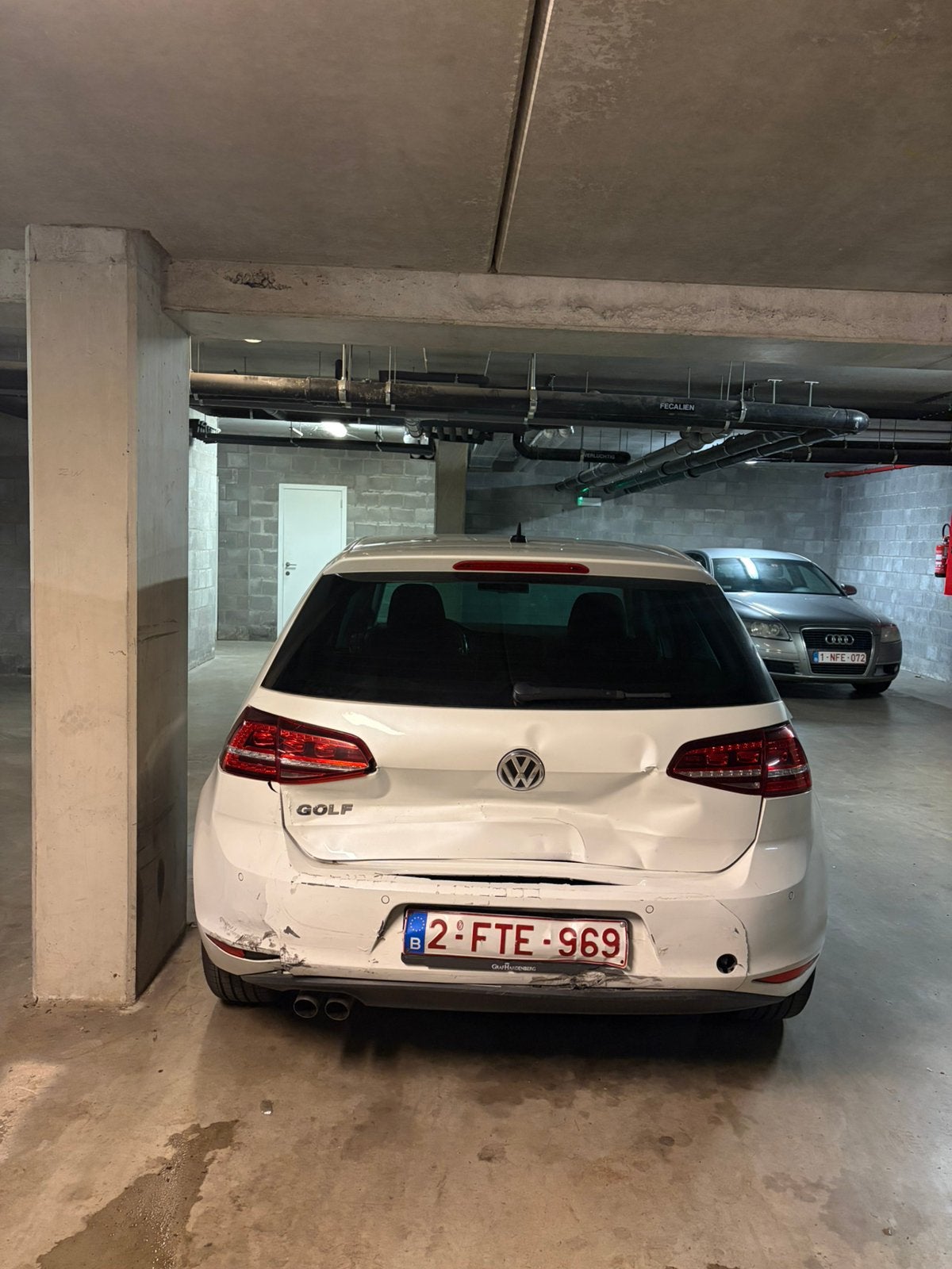 Volkswagen Golf 7 Lounge automaat / schadevoertuig, Auto's, Automaat, Euro 6, Wit, Diesel