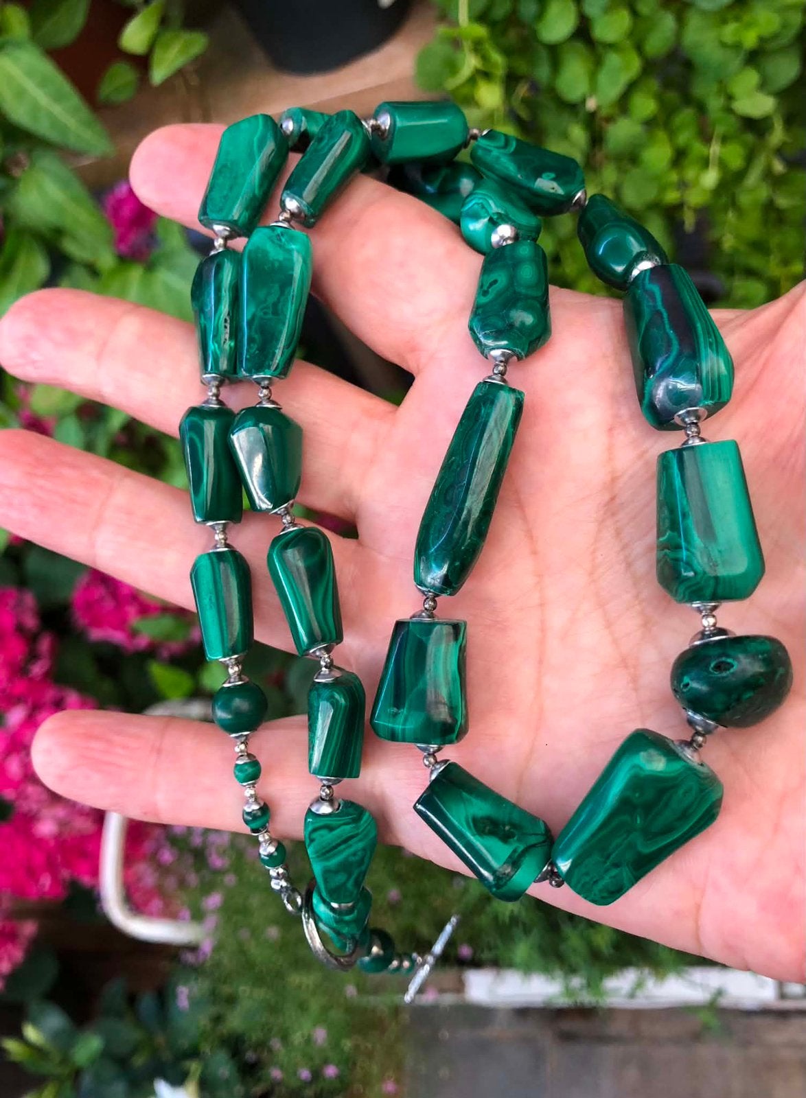 Collier en malachite, Enlèvement ou Envoi, Comme neuf