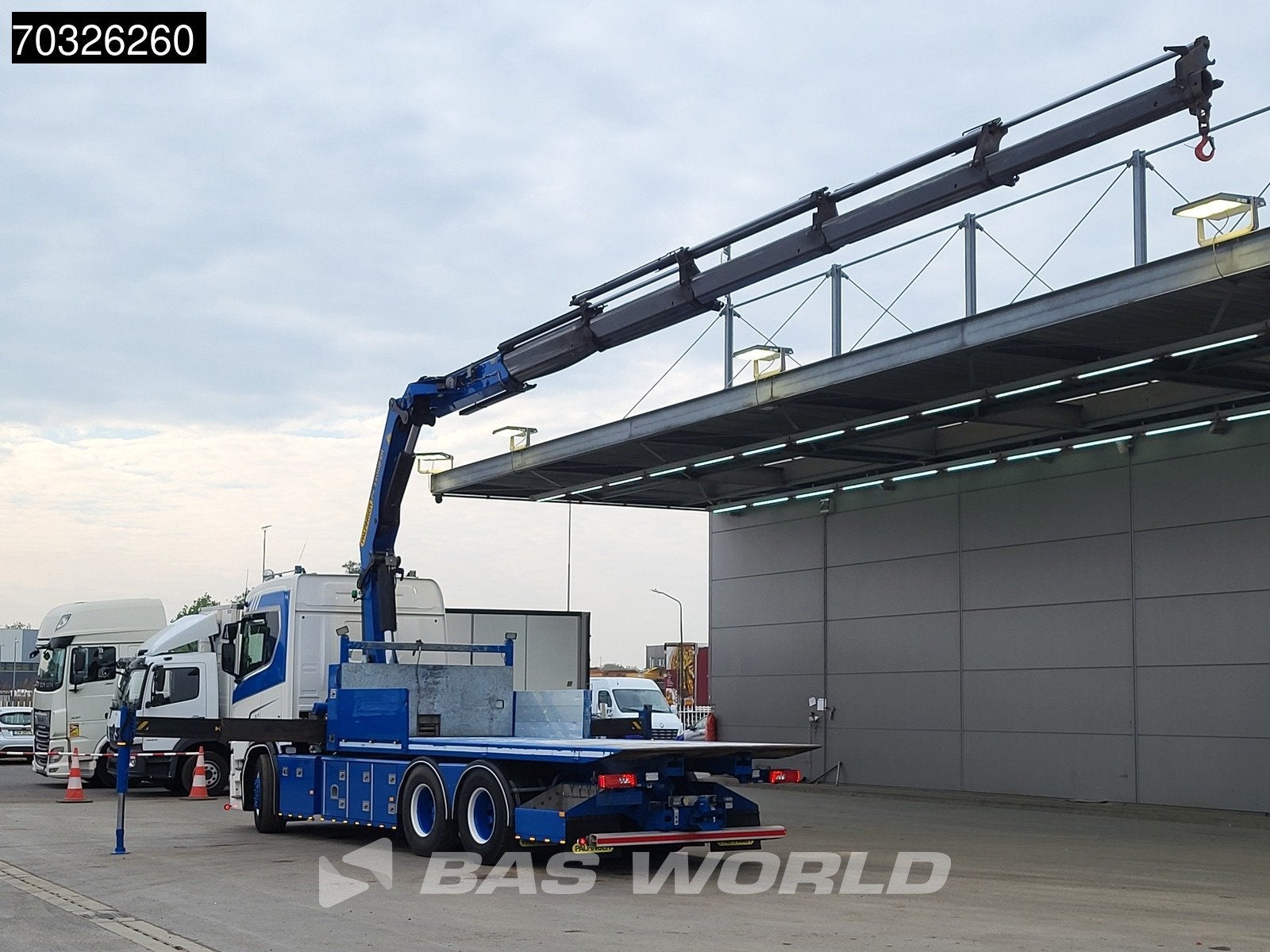 Scania R R580 6X2 Abschleppwagen Palfinger PK33002 EH Crane, Autos, Camions, Cuir, Achat, Euro 6, Éclairage LED