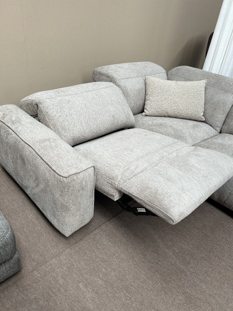 Bleke salon op pootjes met chaise en elektrische relax, Ophalen, Klassiek, Zo goed als nieuw, Stof