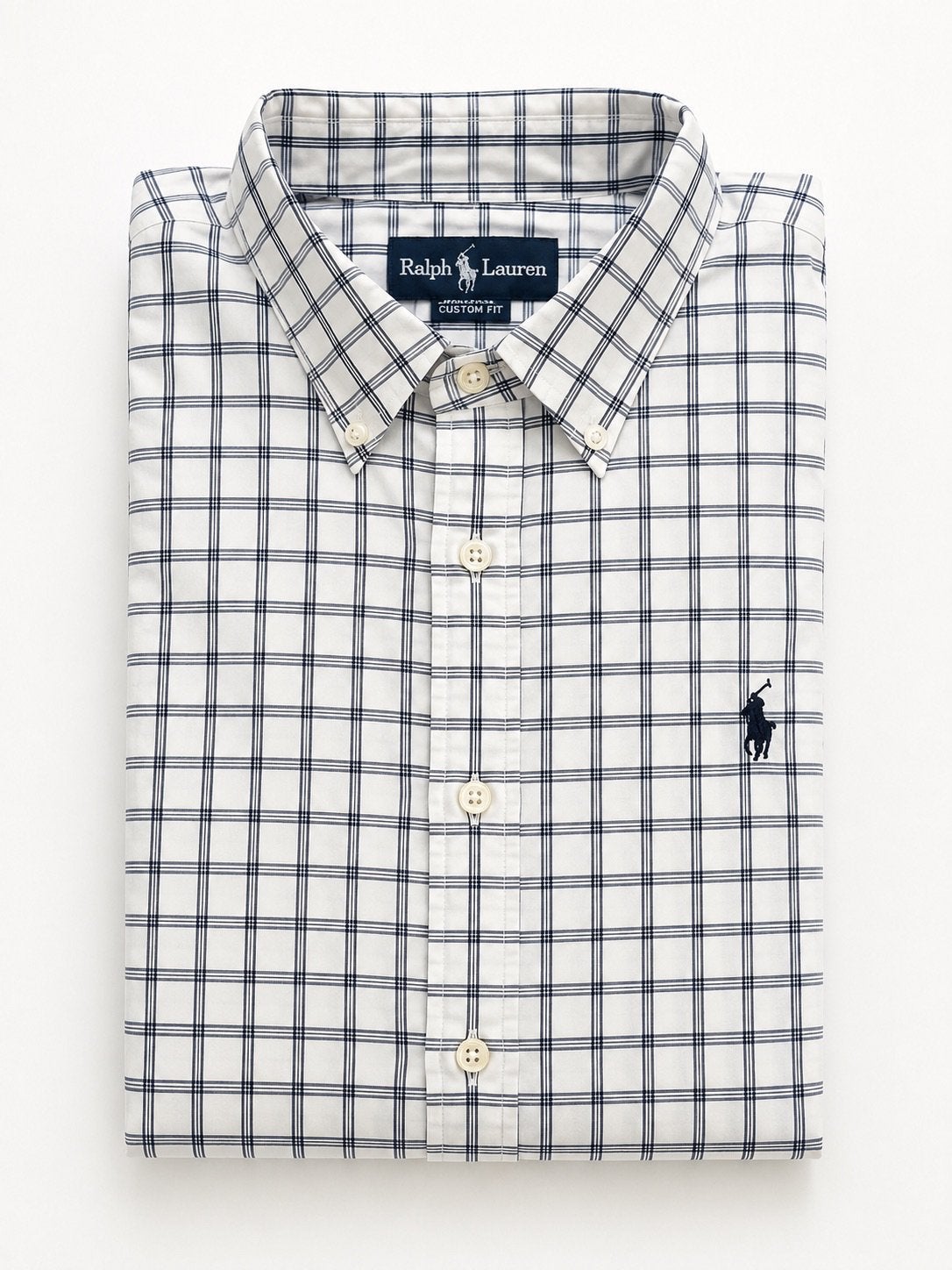 Ralph lauren hemd L, Kleding | Heren, Ophalen of Verzenden, Zo goed als nieuw, Wit, Halswijdte 41/42 (L)