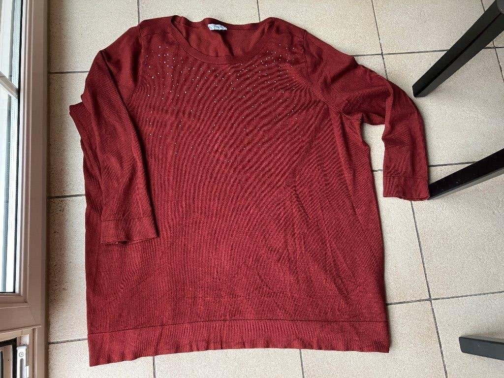 Leuke soort bruin kleurige trui - Maat 52 / 54, Ophalen of Verzenden, Zo goed als nieuw, Bruin