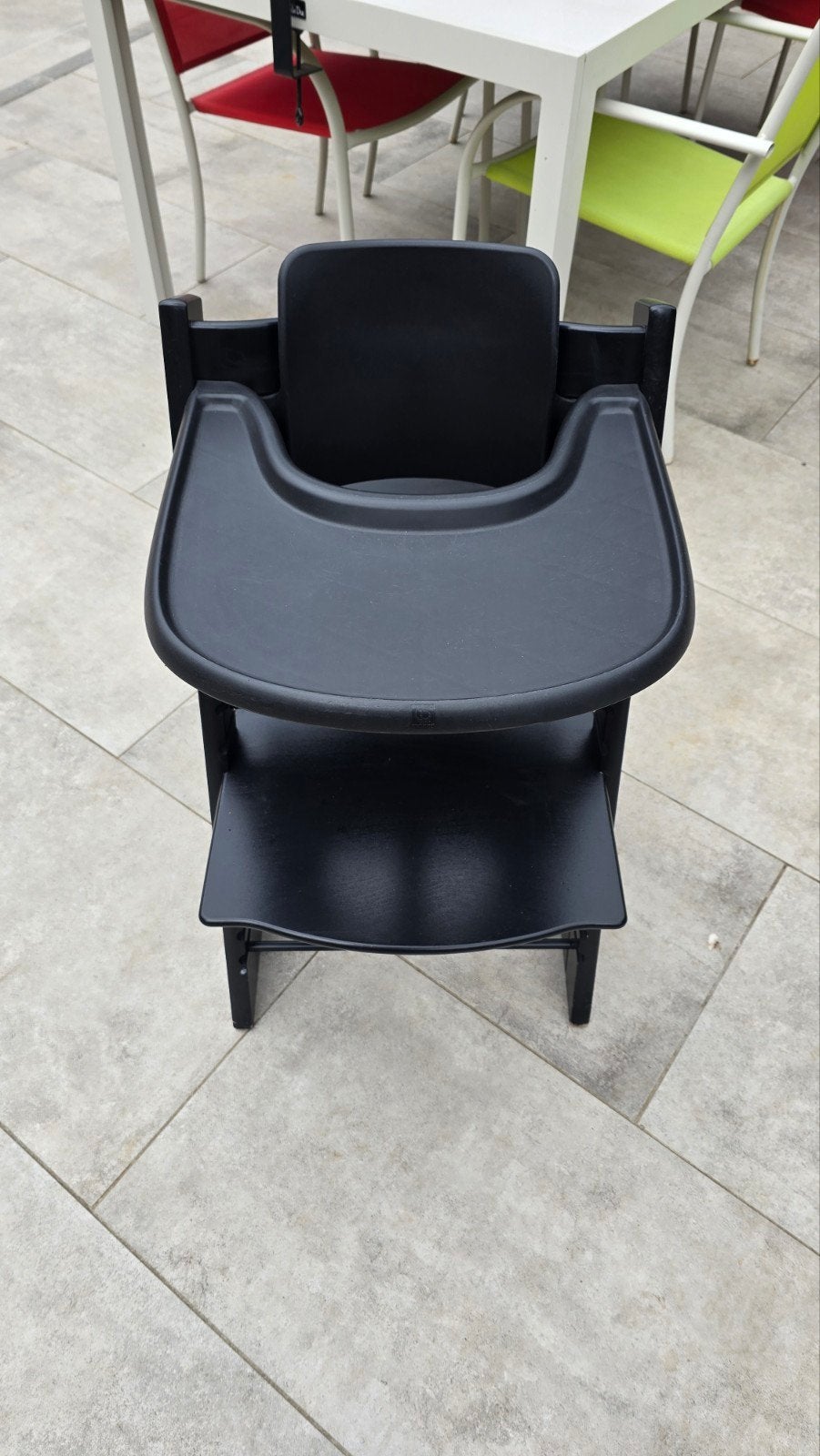 Chaise stokke tripp trapp + baby set + tablette + coussins, Kinderen en Baby's, Kinderstoelen