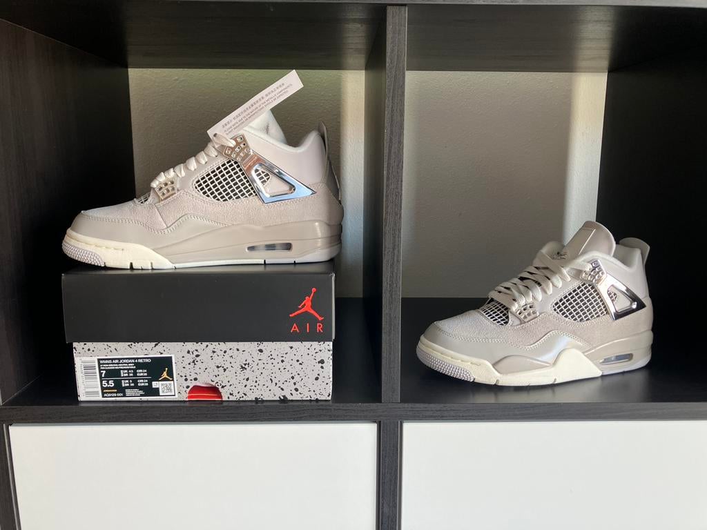 Air jordan 4 damesschoenen maat 38, Neuf, Gris, Sneakers et Baskets, Enlèvement